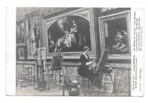 Salon de 1912 Paris Louis Beroud Artist ND Photo Copyist Musee Louvre Postcard