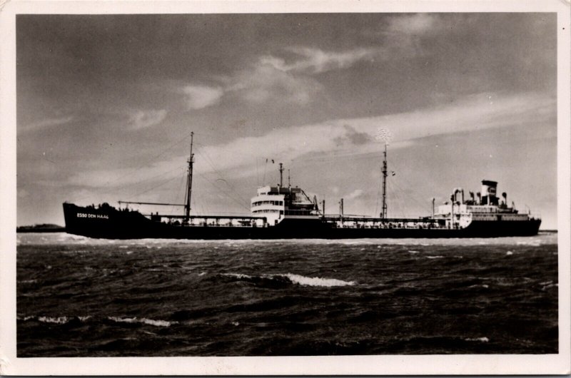 SS Esso Den Haag Ship Vintage RPPC 09.94