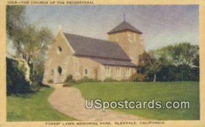 Church of the Recessional - Glendale, California CA  