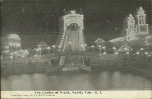 Vanity Fair RI Chutes - Amusement Park Providence c1910 Postcard