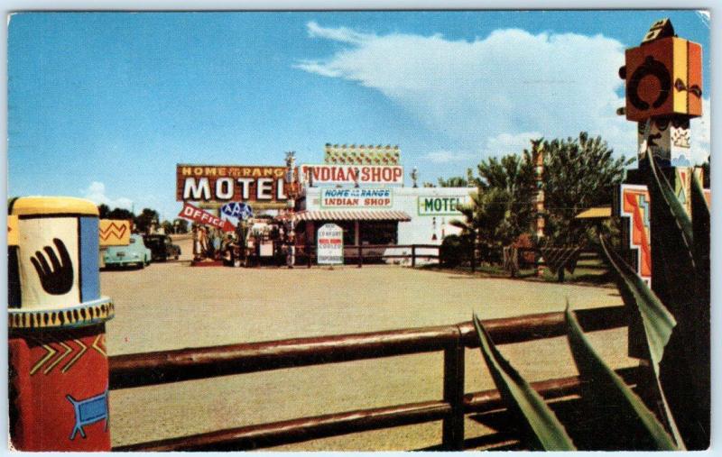 BOWIE, Arizona  AZ    Roadside HOME ON THE RANGE MOTEL  1964   Postcard