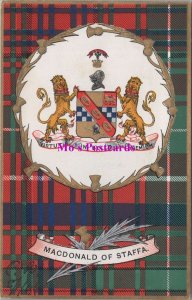 Heraldic Postcard - Scottish Heraldry, MacDonald of Staffa   HM238