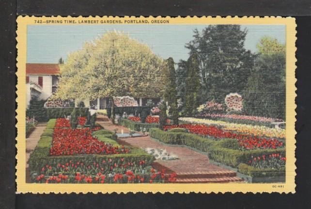 Spring Time,Lambert Gardens,Portland,OR Postcard 