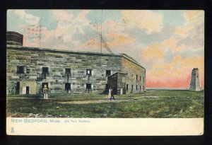 New Bedford, Massachusetts/MA/Mass Postcard, Old Fort Rodman, 1909!