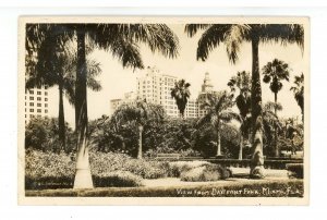 FL - Miami. View from Bayfront Park ca 1945  RPPC