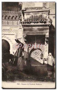 Fez Morocco Postcard Old Fountain Fondouck Nedjarine