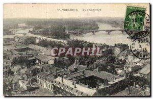 Toulouse - Vue Generale - Old Postcard