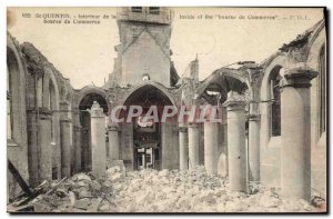 Old Postcard St Quentin Interior of the purse Trade