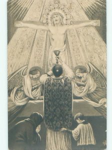 Old rppc ARTISTIC - ARTWORK DEPICTED Nice Postcard AB2147