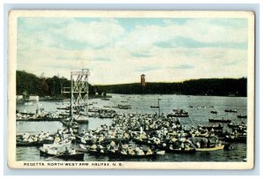 View Of Regetta North West Arm Halifax Nova Scotia Canada Vintage Postcard