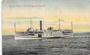 Narragansett Bay Rhode Island Steamer  Mount Hope In Narragansett Bay PC U2849