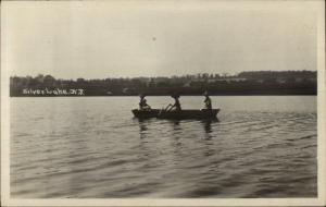 Silver Lake Essex County NJ Boating c1910 Real Photo Postcard