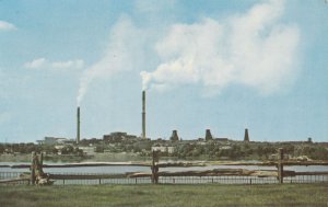 VINTAGE POSTCARD THE NORANDA MINE ACROSS THE WATERWAY AT NORANDA QUEBEC  1976