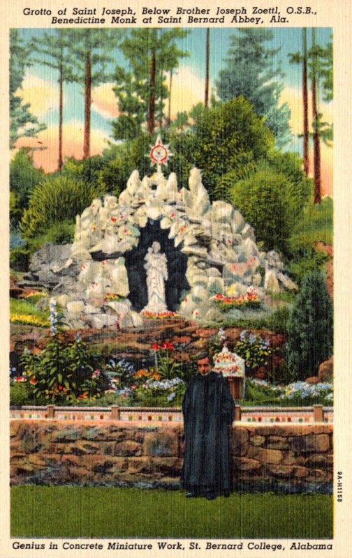 Alabama Saint Bernard Abbey Grotto Of Saint Joseph Curteich