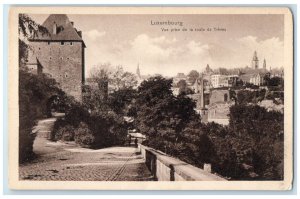 1918 Vue Prise De La Route De Treves Luxembourg Antique Posted Postcard