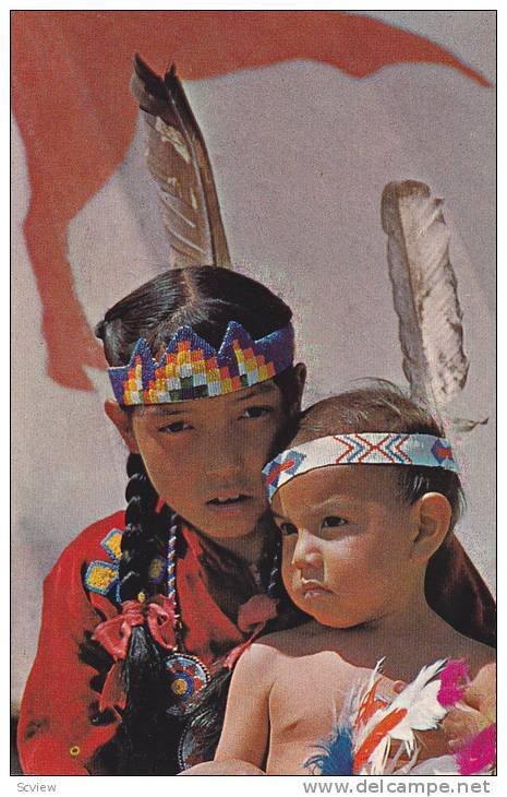 Indian Kids , Stony Indian Tribe , Canada , 40-60s