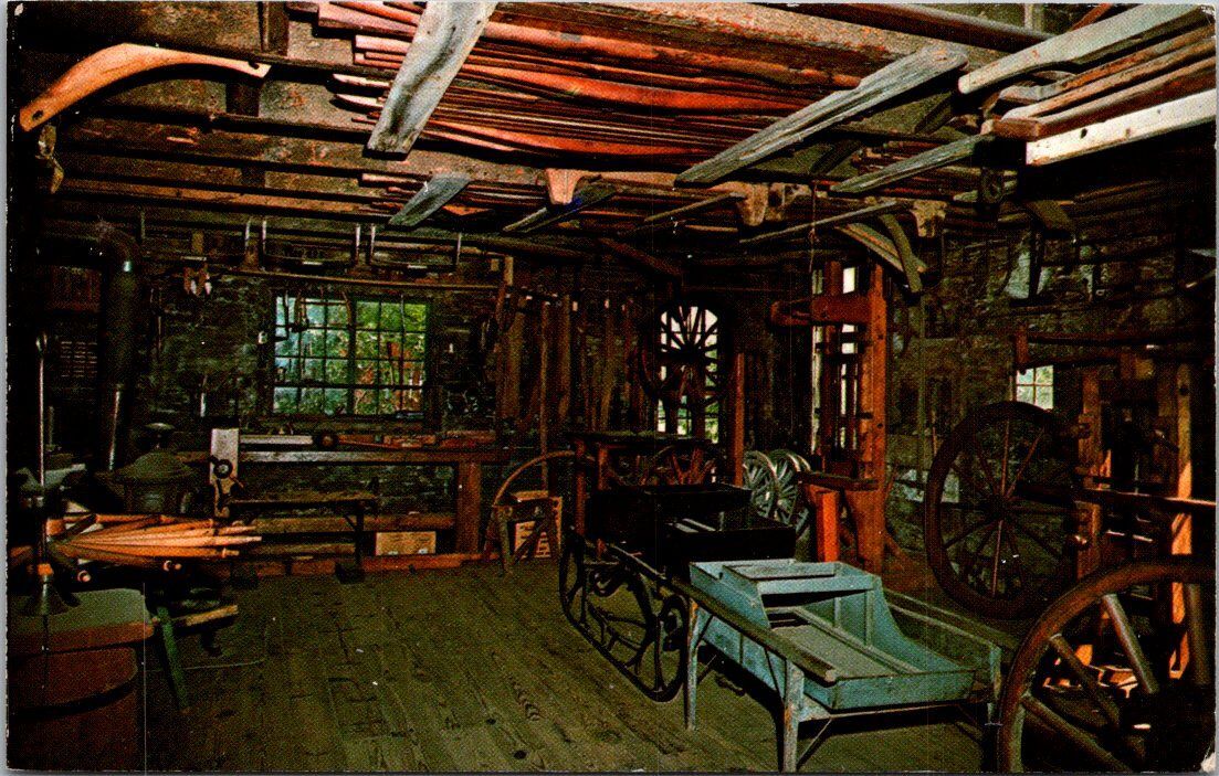 Vermont Shelburne Museum Wheelwright Room Blacksmith Shop Circa 1840 ...