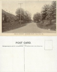 VERA CRUZ PA BROAD STREET ANTIQUE POSTCARD