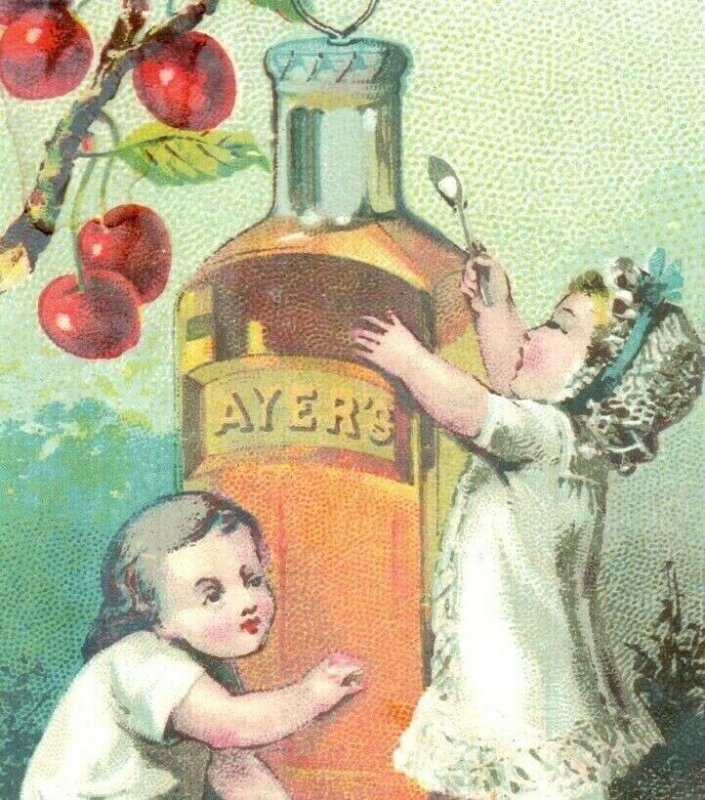 1880s-90s Quack Medicine Ayer's Cherubs Dr. Children Fab! Lot Of 6 P205