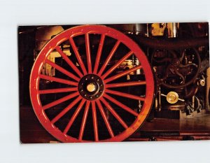 Postcard Cornelius Howland Steam Engine #4, New Bedford Fire Museum, MA