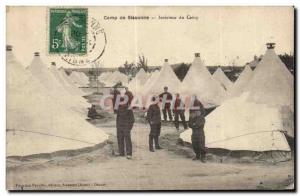 Old Postcard Camp of Sissonne Interior Army Camp