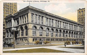 Public Library Located on Michigan Avenue and Washington Street Chicago, Illi...