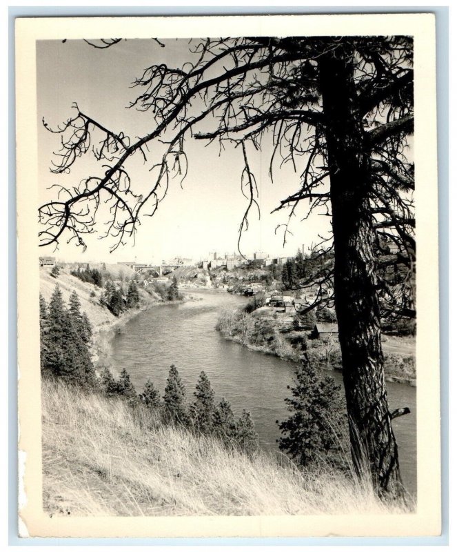 c1910's River Scene Pix O Gram Spokane Washington WA RPPC Photo Vintage Postcard