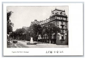 Congress Hall Hotel Saratoga New York NY UNP UDB Postcard V8