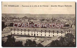 Postcard Old Versailles Panorama of the City and District Chesnay Borginis De...