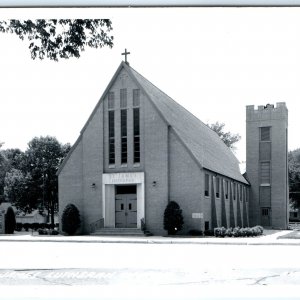 c1950s Allison, IA RPPC St James Lutheran Church Real Photo Postcard Vtg A102