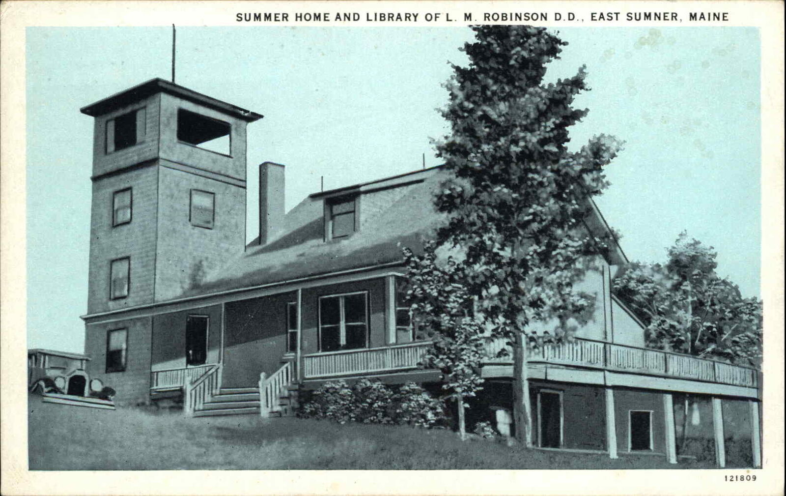 East Sumner Maine ME Summer Home & Library of LM Robinson c1920s-30s ...