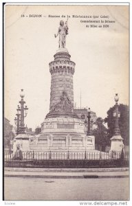 Dijon (Cote d´Or), France, 1900-1910s ; Statue de la Resistance