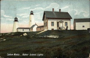 Salem Massachusetts MA Lighthouse 1900s-10s Postcard