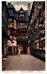 Germany Frankfurt Am Main Römer Vintage Postcard C018