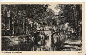 The Netherlands Postcard - Delft - Trapjesbrug Koornmarkt - TZ12204