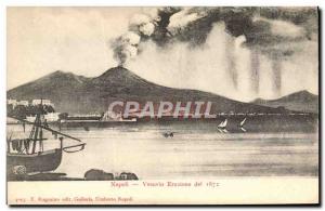 Postcard Old Volcano Vesuvio Napoli Eruzione del 1872