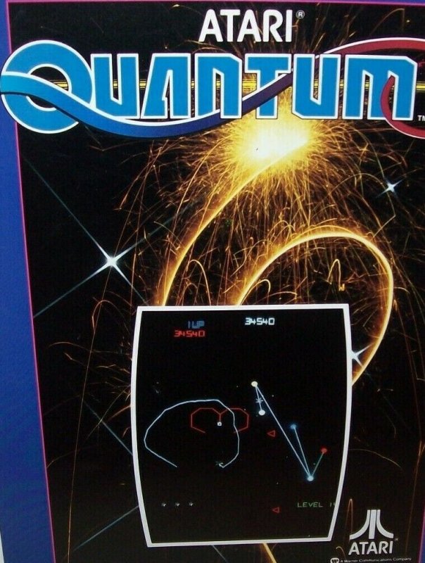 Quantum Arcade FLYER 1982 Original Atari Vintage Video Game Space Age Art Sheet