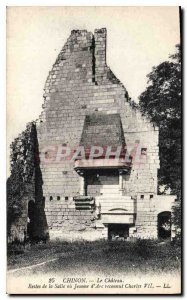Old Postcard Chateau Chinon The Remains of the room or Joan of Arc recognized...
