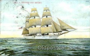 U.S. Training ship severin Ferry Boat 1917 postal markings on front, some cor...