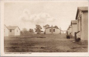 Sergeants Lines at Bramshott Camp Military Hampshire England WW1 Postcard H56