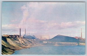 Falconbridge Mine & Smelter, Sudbury Ontario, Vintage Chrome Postcard