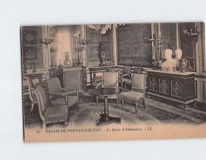 Postcard Le Salon d'Abdication, Palais De Fontainebleau, France