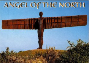 Gateshead, England  ANGEL OF THE NORTH Sculpture By Antony Gormley 4X6 Postcard