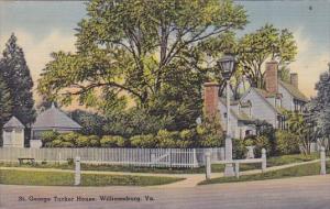 Virginia Williamsburg Saint George Tucker House 1940