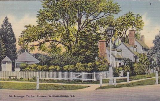 Virginia Williamsburg Saint George Tucker House 1940