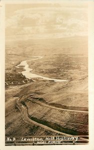 c1930 RPPC Postcard No.9 Lewiston Hill Highway ID, Noel Photo, Unposted