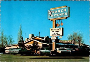 Gallup, New Mexico RANCH KITCHEN Restaurant~Indian Crafts ROUTE 66  4X6 Postcard