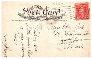 Christmas  Children looking up Fireplace