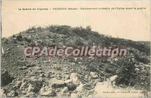 Old Postcard The War in Argonne Vauquois (Meuse) probable location of the Chu...