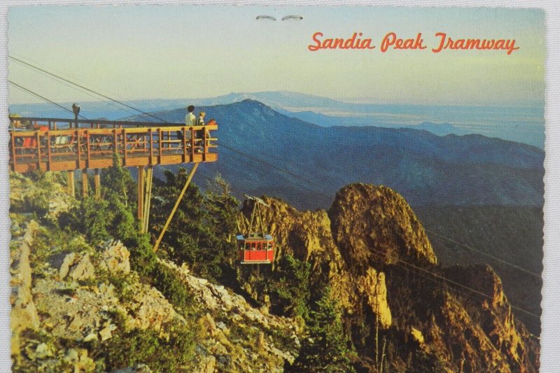 Beautiful View from the Sandia Peak Tramway - Albuquerque, NM - Vintage Postcard
